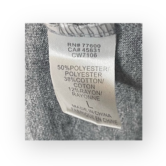 new Chaser ☻︎ Heart Eye Skull Draped Open Cross Back Tee T Shirt ☻ ︎Heather ☻︎ L - Picture 13 of 16